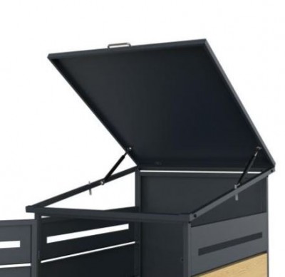 GB-1 Zárható acél kukatároló - Szimpla